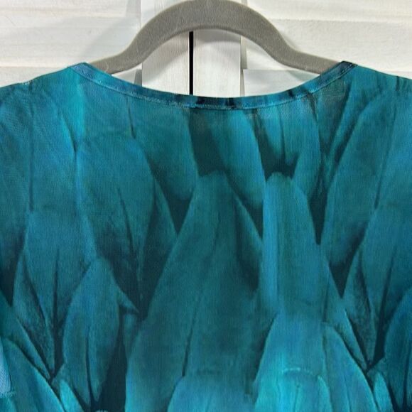 Women's Peacock Tunic Size XXL Beautiful Top NWOT - Picture 8 of 11
